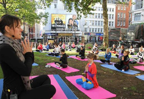 Workplace Activator - Yoga Event in Leicester Square